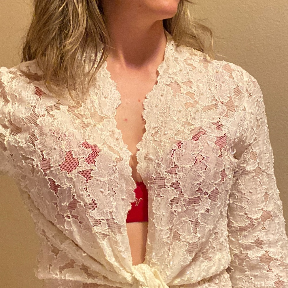 Cute cream colored cardigan